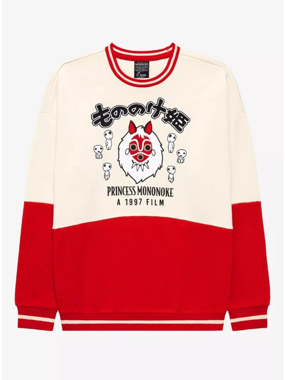 Studio Ghibli Princess Mononoke panel crewneck - BoxLunch Exclusive